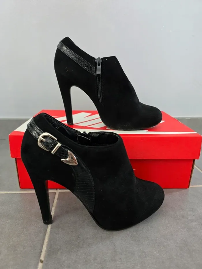 Bottines en daim
