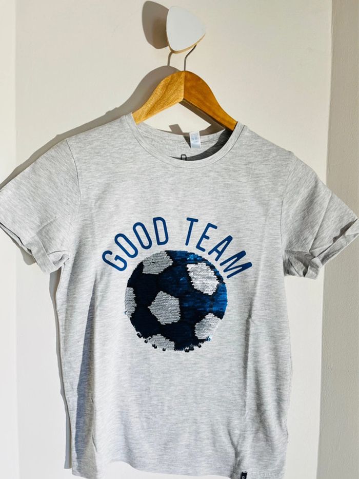 T-shirt, avec paillettes FOOT - photo numéro 2