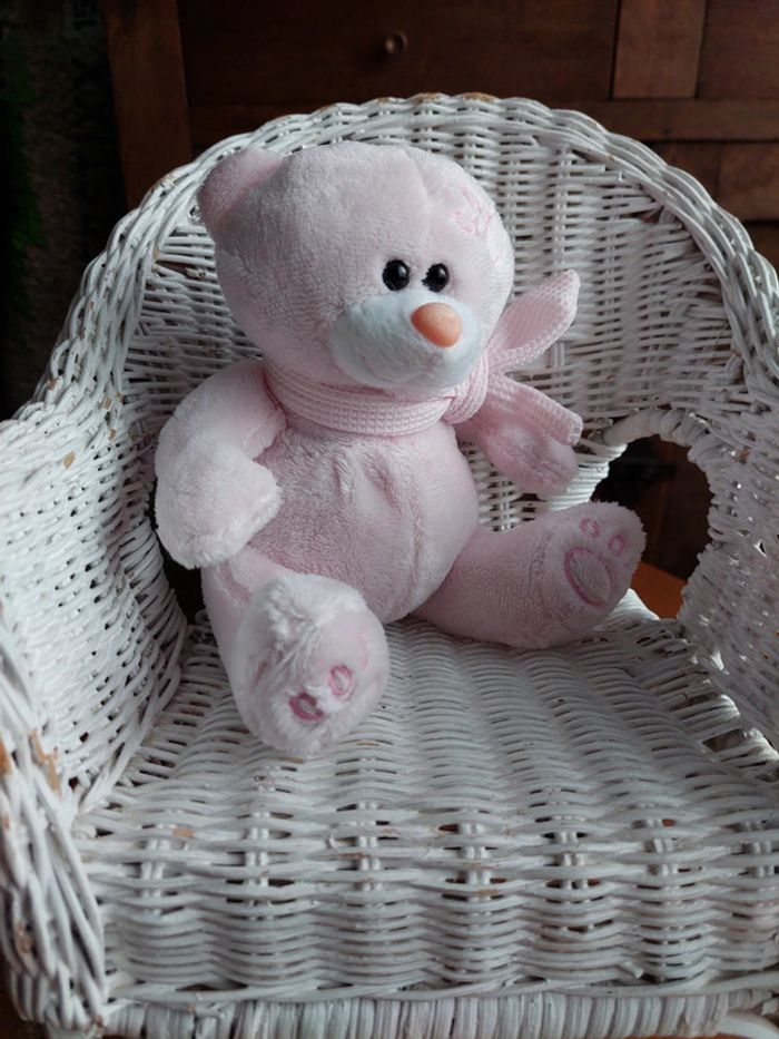 Ours en peluche rose Maxita