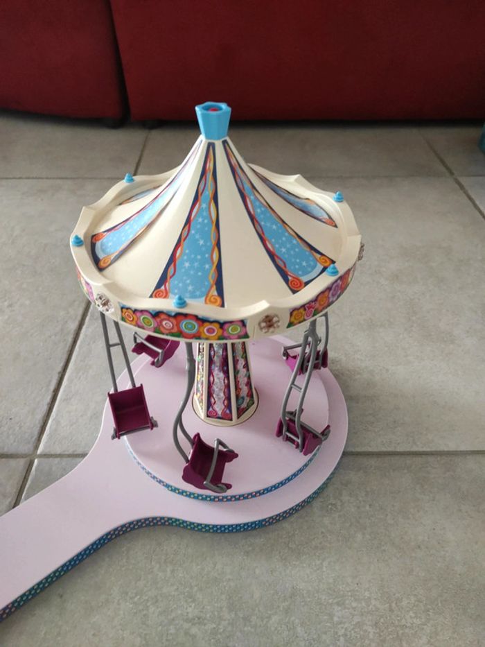 Lot fête foraine playmobil summer fun 5548 manege de chaises volantes et 5543 barques volantes - photo numéro 4