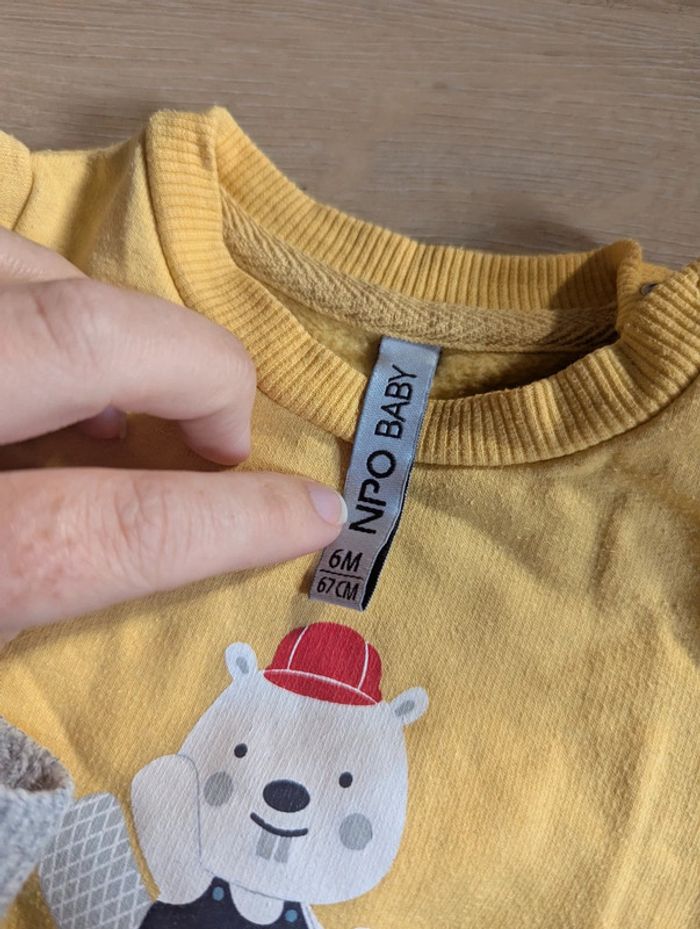 Pull petit bricoleur NPO 6 mois - photo numéro 3