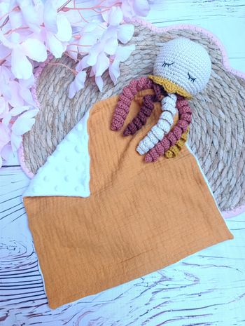 Doudou pieuvre personnalisée