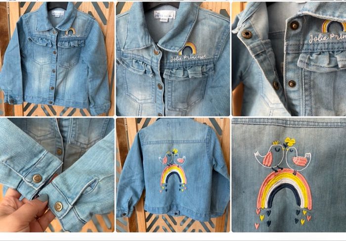 Veste en jeans fille 36m 3a - photo numéro 8