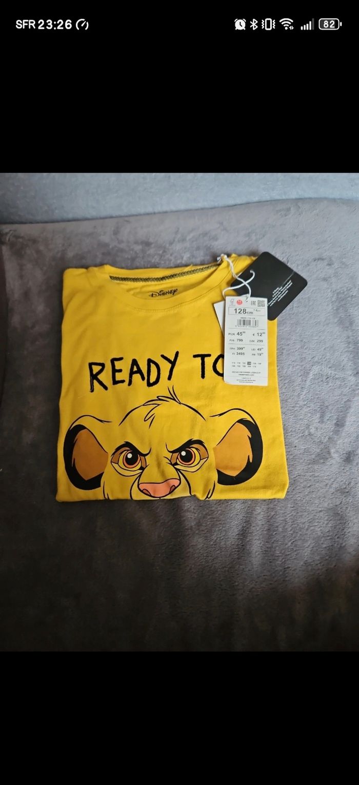 T-shirt simba 7/8 ans