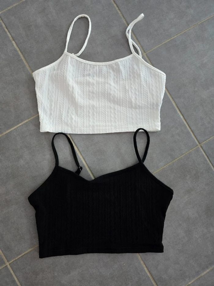 Lot de 2 debardeurs courts