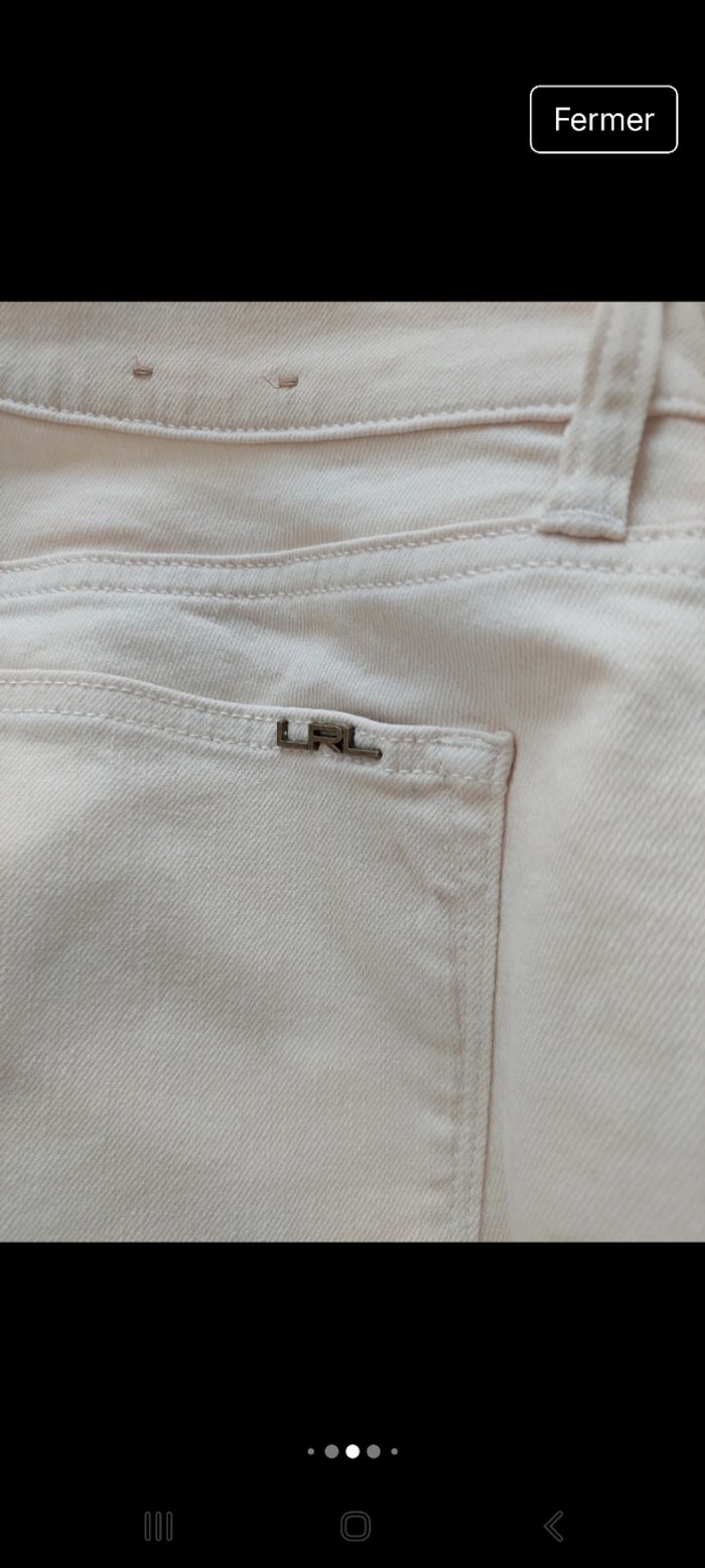 Pantalon femme beige Ralph Lauren - photo numéro 7