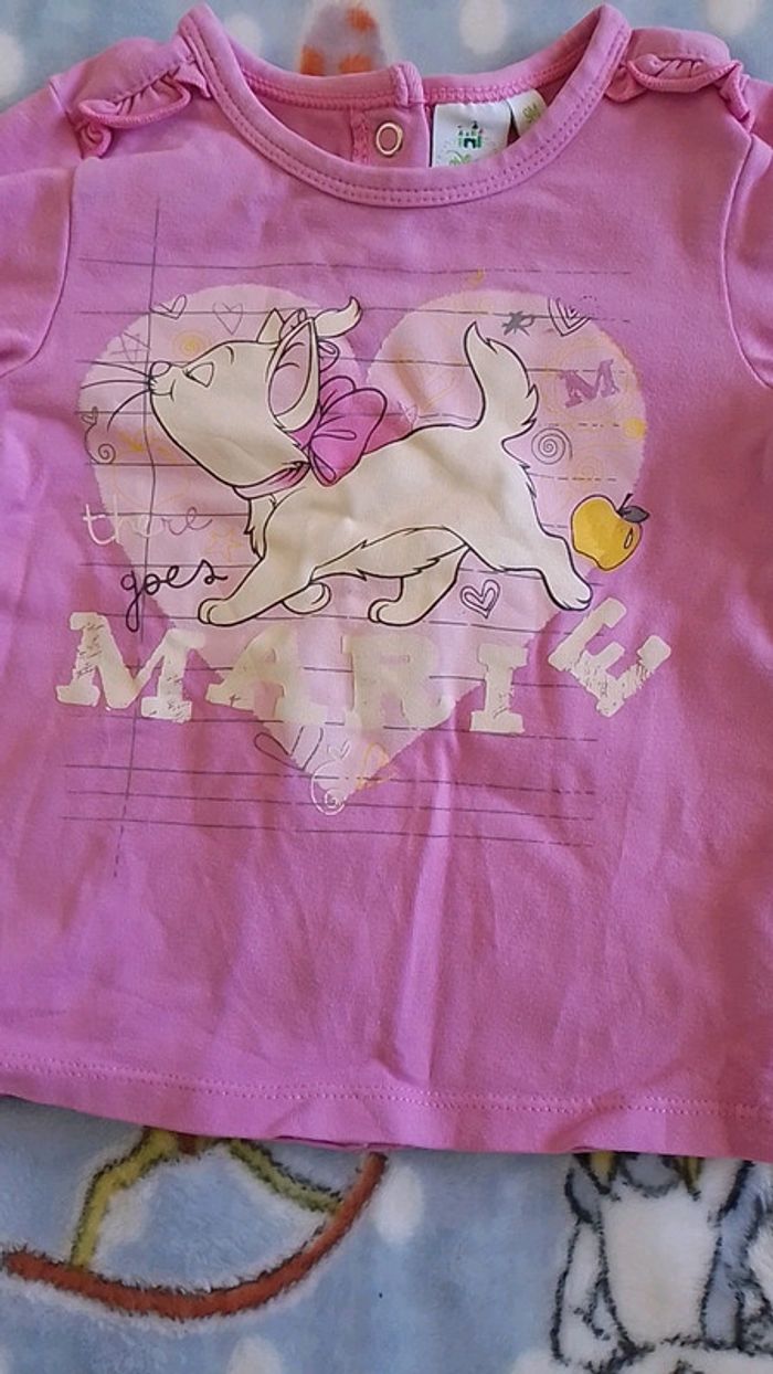 T-shirt Disney Marie des Aristochats 9 mois - photo numéro 2