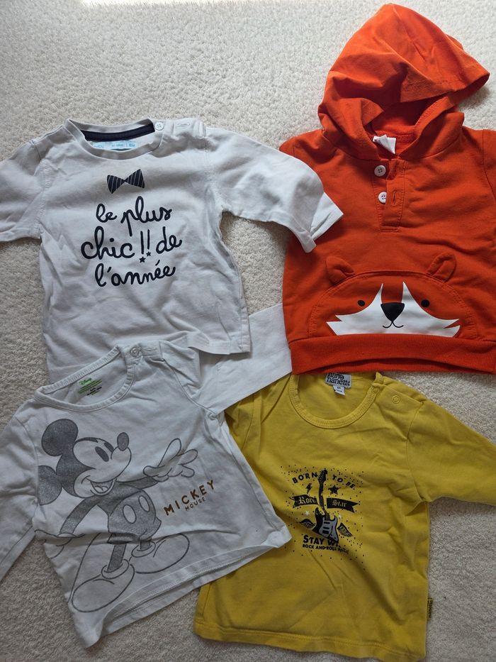 Lot de 4 tee t-shirts manches longues - photo numéro 2