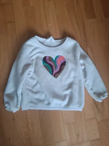 Pull tout doux avec sequins 5/6ans