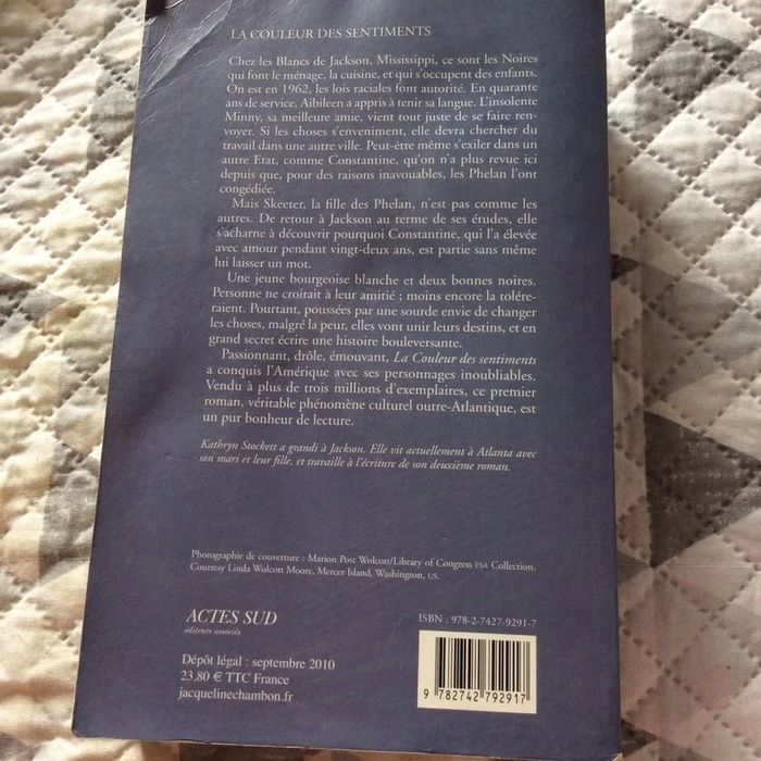 #la couleur des sentiments Kathryn Stockett - photo numéro 4