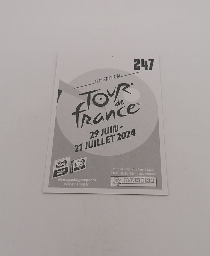 Panini sticker Tour de France 2024 n° 247. - photo numéro 3