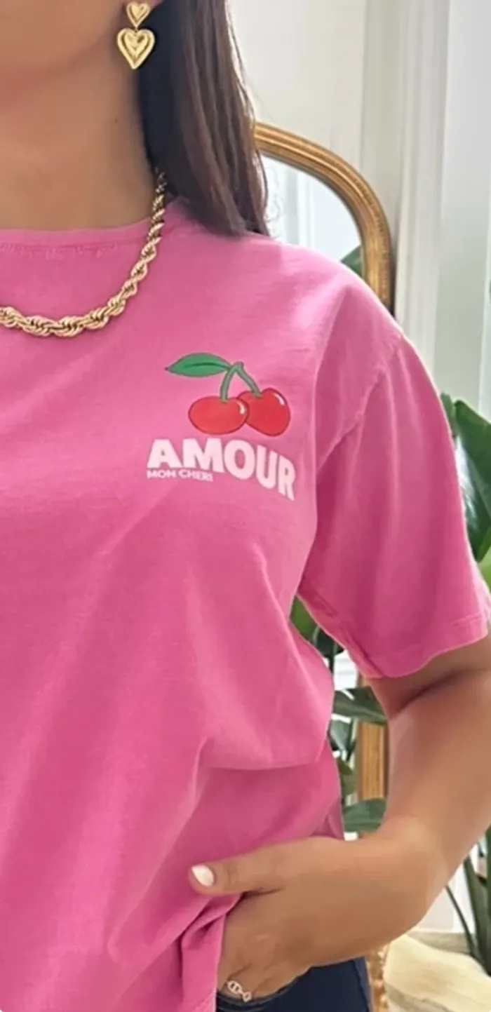 T-shirt rose