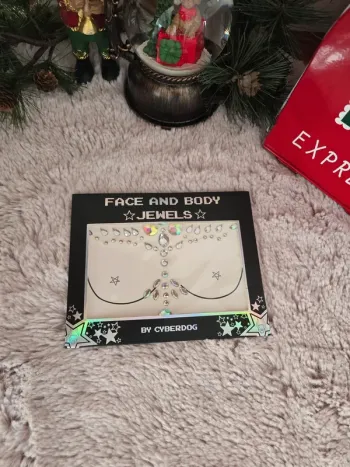 Bijou de corps NEUF – Style festival / strass argenté