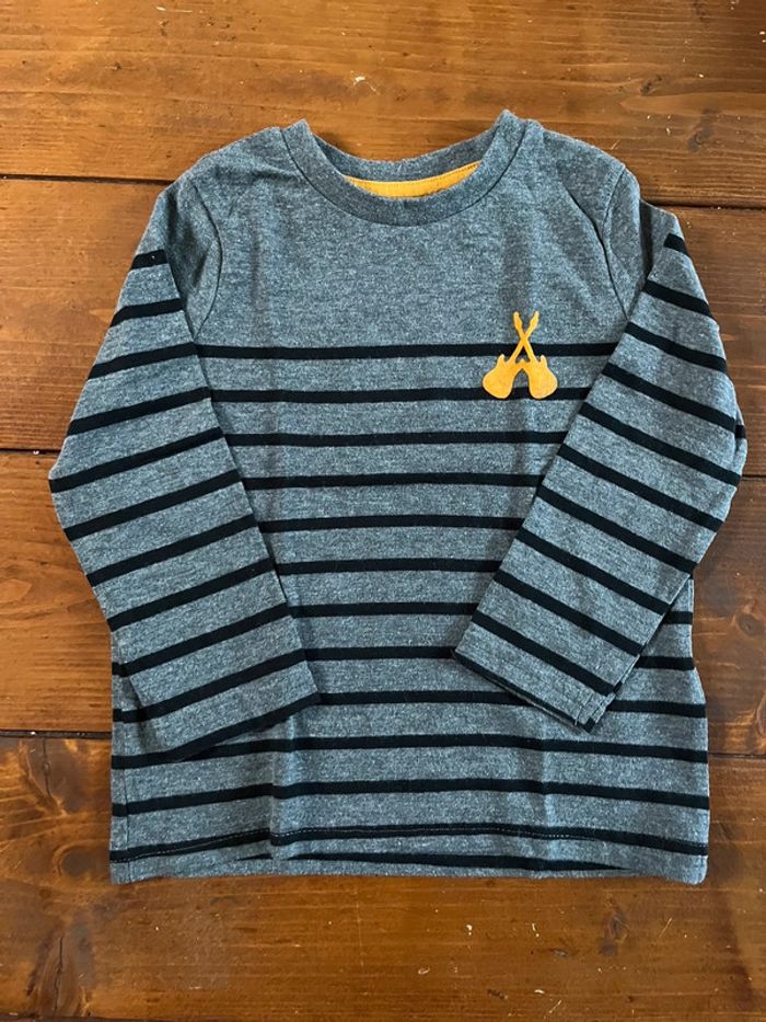 Lot de 2 tee shirts manches longues enfant bébé garçon - photo numéro 2