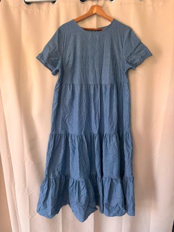 Robe longue en jean