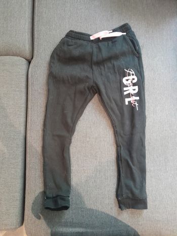 Pantalon de jogging noir et rose 6ans