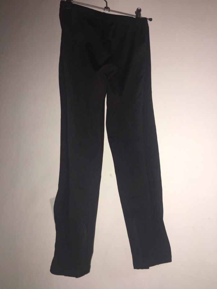268 - Legging noir à bande hi-matière pour fille - photo numéro 2