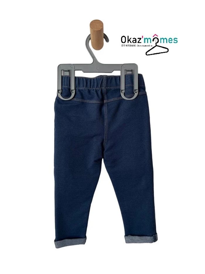 Jegging / legging bleu denim - Kiabi 18 mois - photo numéro 2