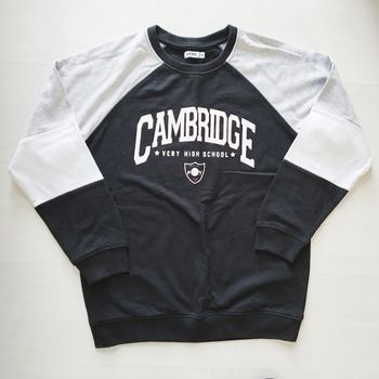 Sweat col rond tricolore