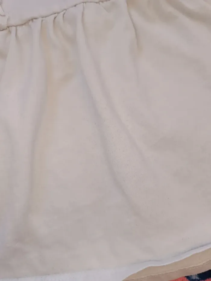 T-shirt manche longue blanc brillant taille 9M - photo numéro 2