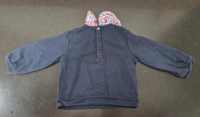 Pull avec col liberty fille taille 24 mois jacadi - photo numéro 2