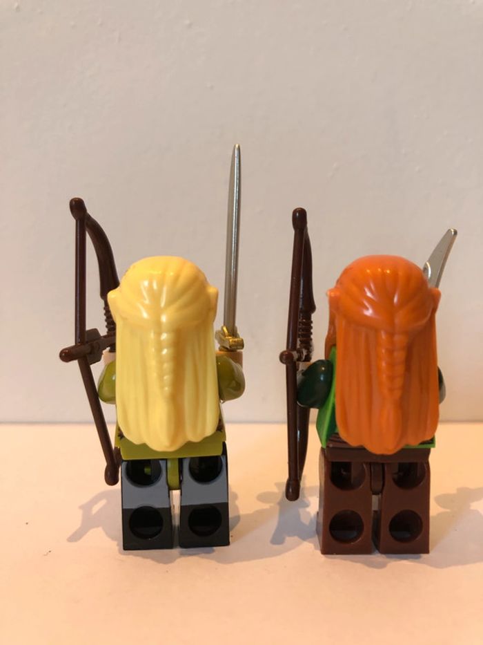 Figurine type lego les elfes Galadriel et Tauriel. le seigneur des anneaux/Hobbit - photo numéro 3