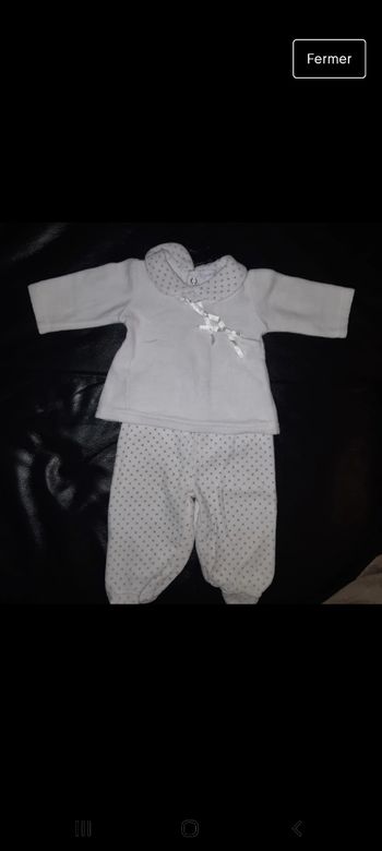 Pyjama 2 pièces 1 mois
