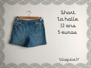 Short La Halle 12 ans