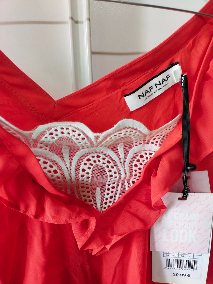Robe corail Naf Naf taille 36 - photo numéro 2