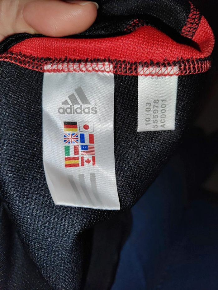 T-shirt noir et rouge Adidas - photo numéro 6