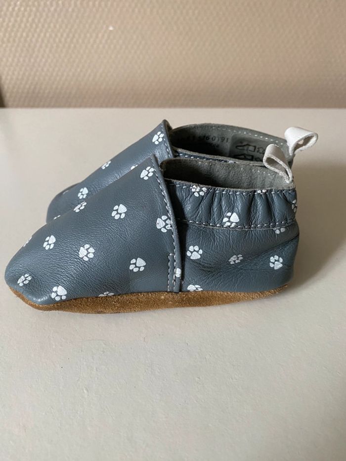 Chausson en cuir bebe mixte gémo - photo numéro 4