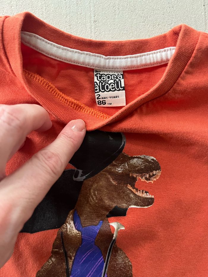 Lot de 2 t-shirt tape à l’œil garcon 2 ans - photo numéro 3