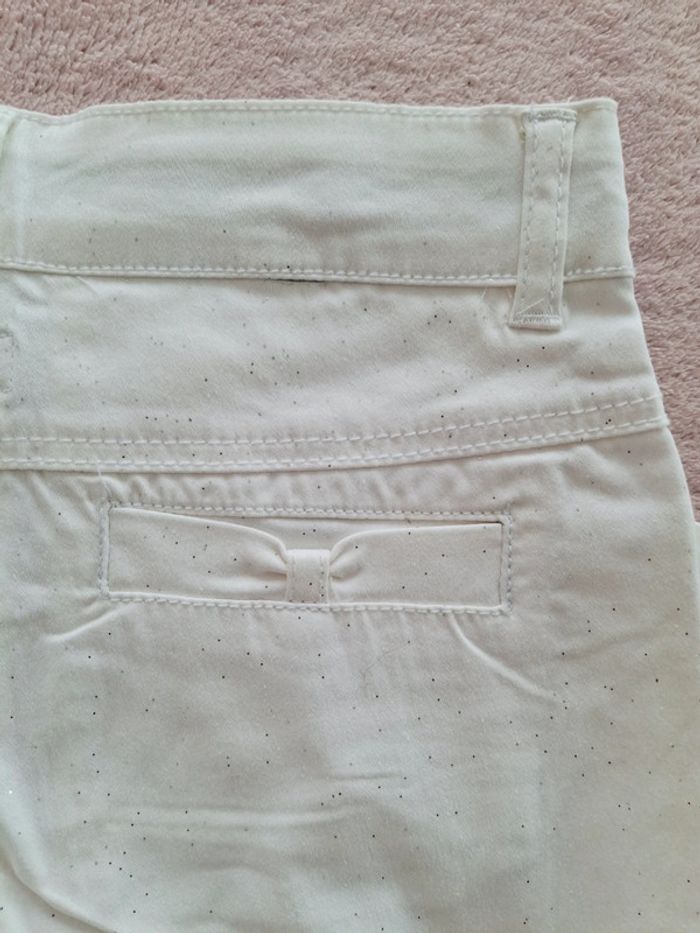 Pantalon Marese 6 ans blanc pailleté coupe droite - photo numéro 4
