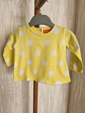 T-shirt manches longues bébé 3 mois Tissaia Coton