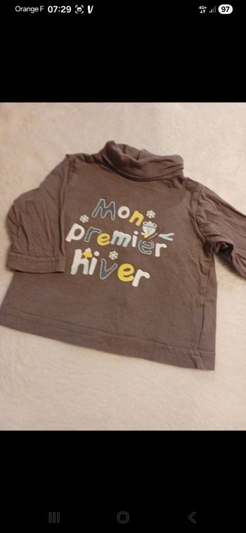 Ss pull bébé taille 3 mois