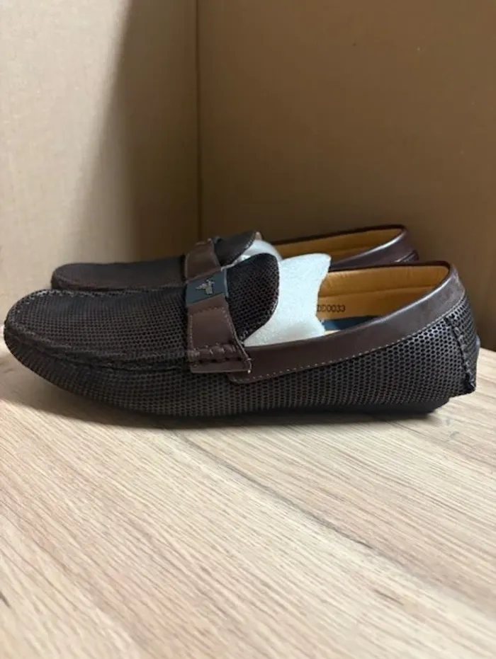 chaussures homme elong mocassins marron taille 40 - photo numéro 3