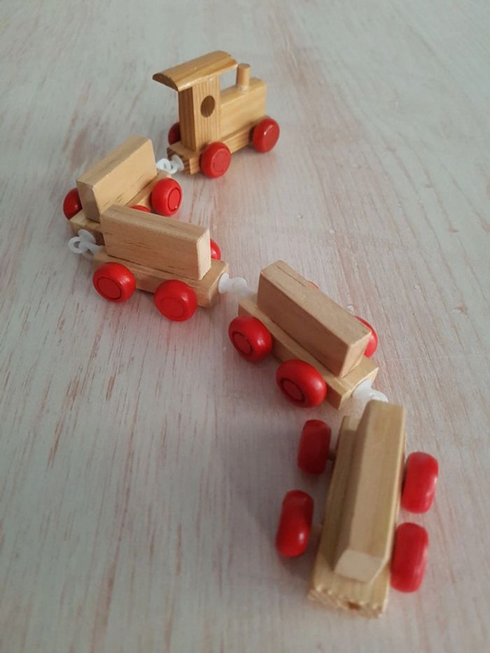 Kubix blocs de construction en bois Janod et petit train - photo numéro 17