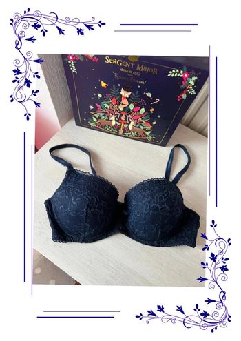 Soutien gorge marine Etam 95D coque fine