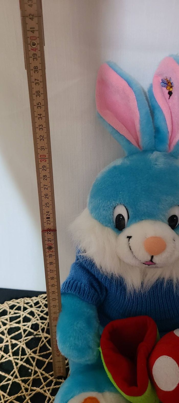 Peluche lapin Lapimax bleu Fizzy, Vintage - photo numéro 6