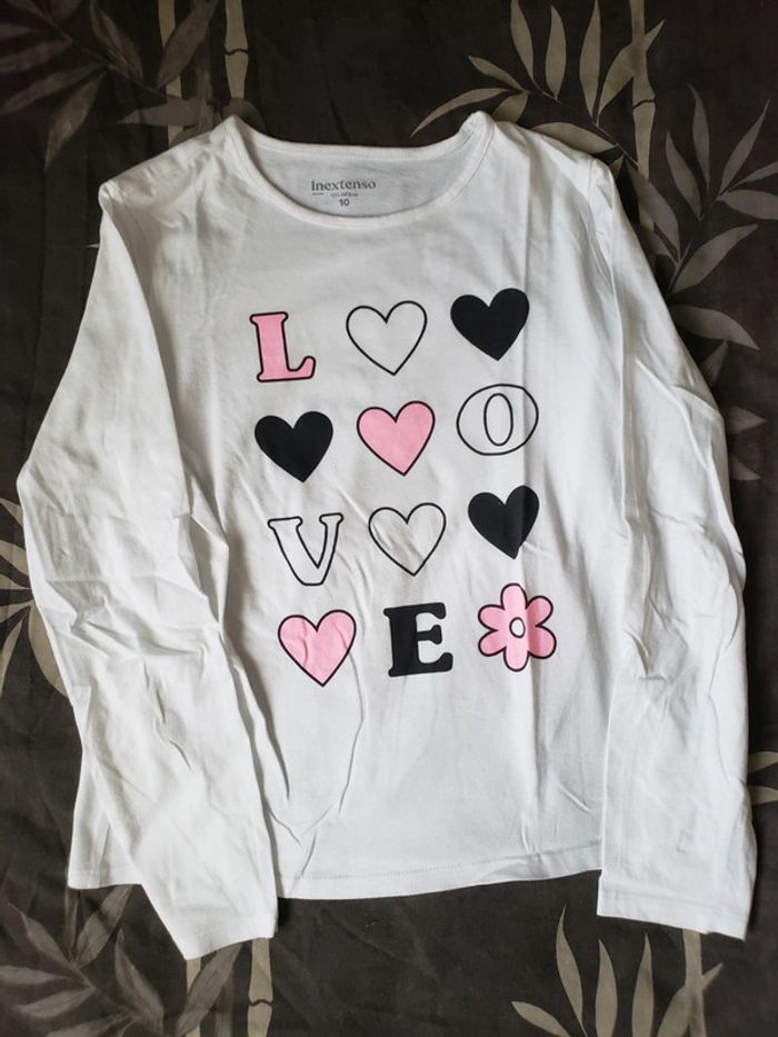 Lot 4 t-shirts manches longues taille 10 ans - photo numéro 3
