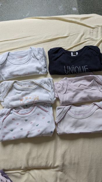 Lot de 10 bodies manches longues 6 mois