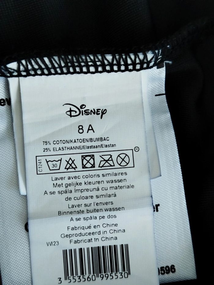 Sublime robe de fêtes manches longues noire et dorée Disney Mickey and Friends taille 8 ans - photo numéro 4