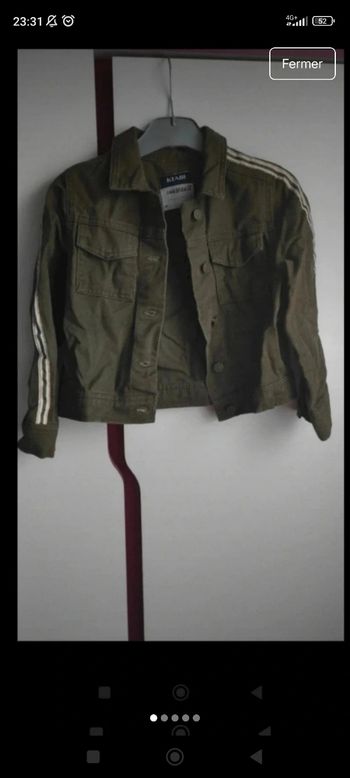 Veste en jean fille 4 ans