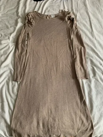 Robe pull beige