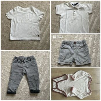 Lot vêtement garçon 6-9-12-18