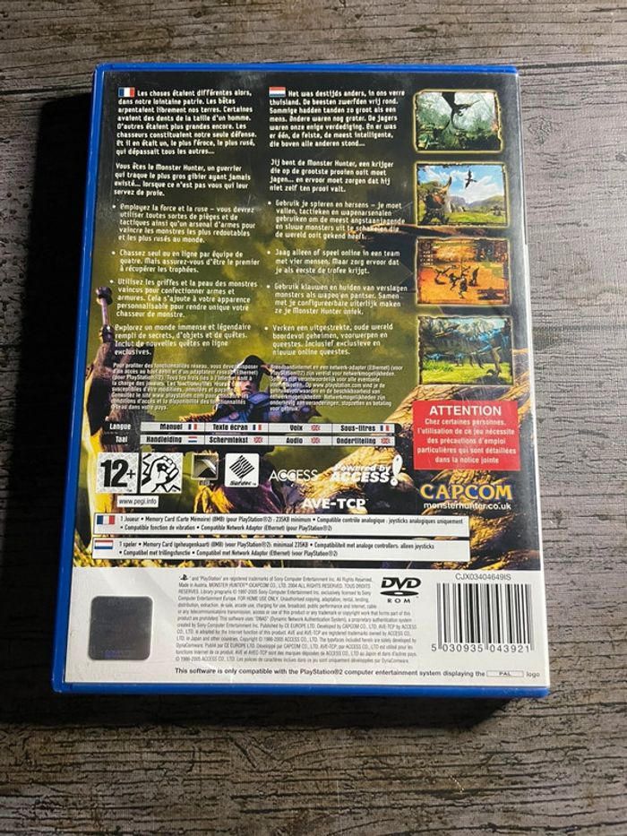 Monster Hunter - Jeu PS2 complet Version Francaise Sony Rare - photo numéro 2