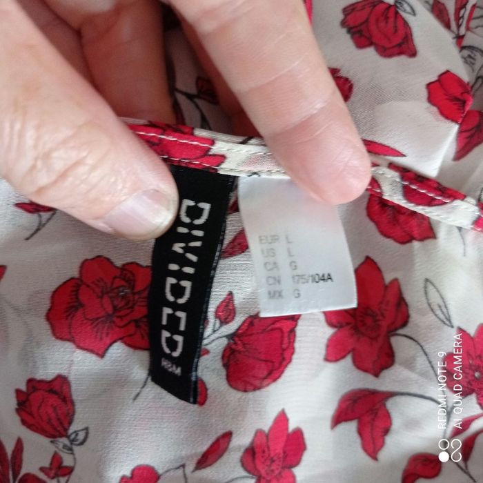 Kimono transparent à fleurs rouges t40 - photo numéro 6