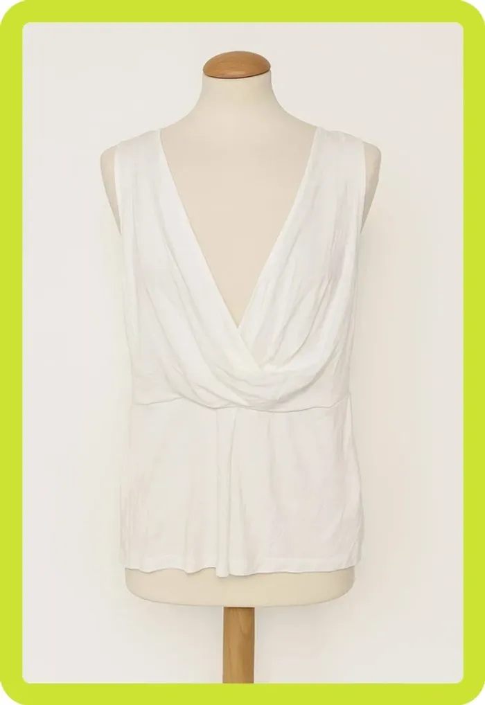 Tee shirt sans manche blanc Mexx Taille L - photo numéro 2
