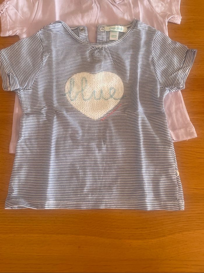 Lot 8 t-shirt manches courtes fille 18 mois - photo numéro 8
