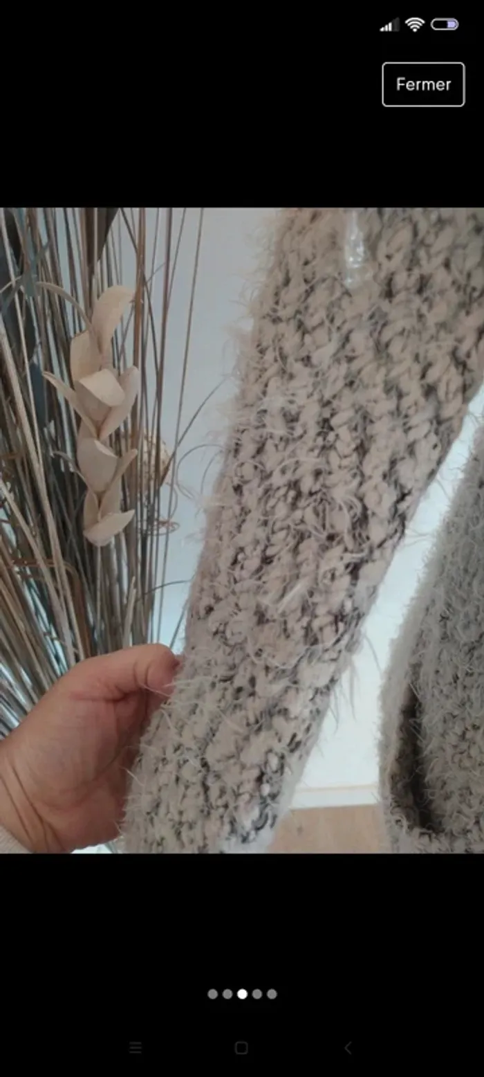 Gilet long poilu S tout doux Jennyfer - photo numéro 3